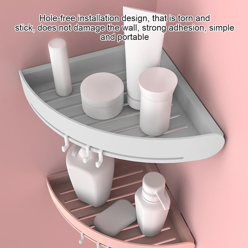Угловая полка для слива туалета настенная пластиковая ванная комната кухня держатель для хранения