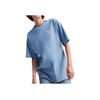 Puma Solid Color Logo Embroidered Sports Breathable Round Neck Short Sleeve T-Shirt Unisex Tops Blue 627004-20