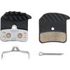 SHIMANO Запасные части Тормозная колодка дисковая H03C Металлическая с ребрами