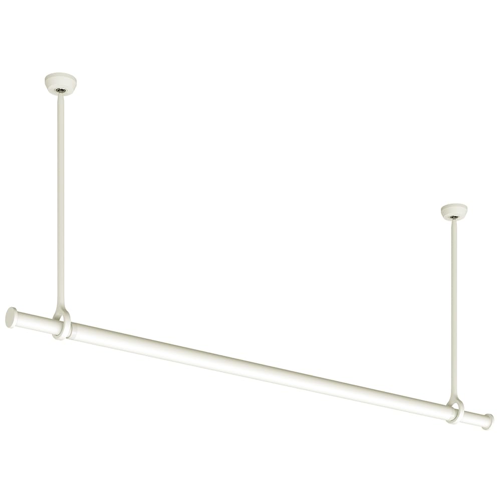 Toso Laundry Bar LB-1 Set, White, Main Bar Medium (145-234cm), Hanging Pole Length 25cm, Clothes Drying, Laundry, 30020005