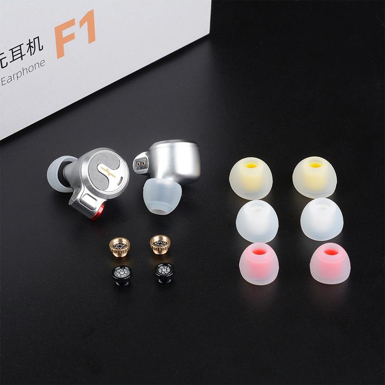 NiceHCK Флагман F1 с плоской плоской диафрагмой Hi-Fi наушники-вкладыши со сменным кабелем Металл Алюминиевый сплав