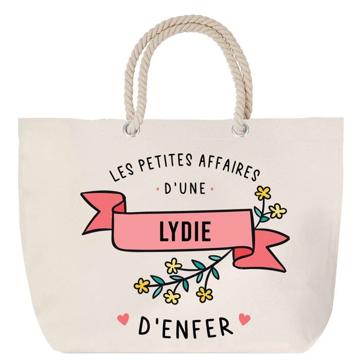 Sac de plage anse corde les Affaires d'une Lydie d'Enfer Cadeau Anniversaire Noël | Grand Sac de Transport & Sport