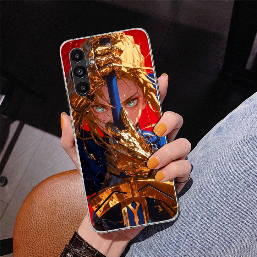 Чехол для телефона Fate Zero Stay Night Saber для Samsung Galaxy A17 A16 A15 A14 A13 A57 A56 A55 A54 A53 A37 A36 A35 A34 A33 A26 A25 A24