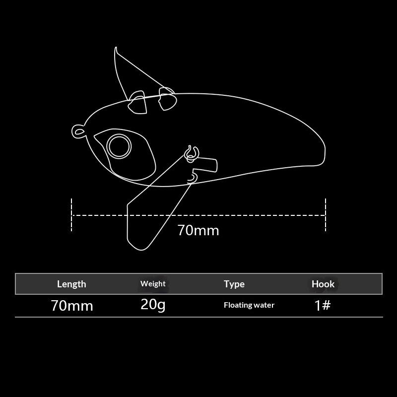 Wave Craw Lure Metal Artificial Hard Bait 70mm 20g Big Splash Bass & Catfish Saltwater Topwater Fishing Tackle