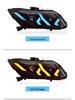 Honda Civic 9th Gen (2012-2015) LED Headlight Assembly: Dynamic DRL & Sequential Turn Signals