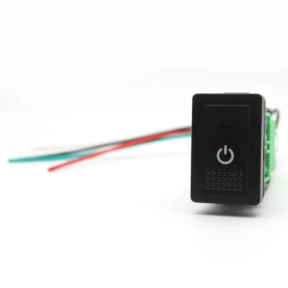 1Pc Car LED Light Front Fog Lamp Power Supply On Off Switch Latching Button For Suzuki SX4 Swift Grand Vitara 2006 - 2012