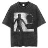 Summer Hot Sale Horror Manga Tomie Graphic Washed T-shirts Men Women Casual Retro Cotton T Shirt Hip Hop Streetwear Oversized T-shirt