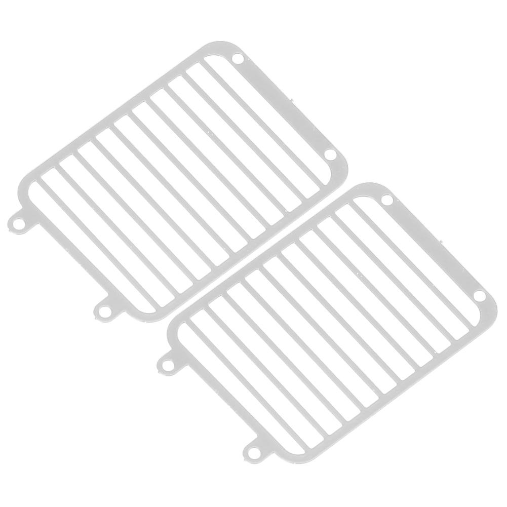Metal Front Headlight Grille Light Cover for TRAXXAS TRX6 TRX4 1 10 Crawler Car AccessorySilver