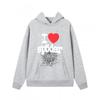 Oversized Hooded Sweatshirt With Bold Foamed Letter Print 55555 Unisex Streetwear Winter Warm Cotton Pullover