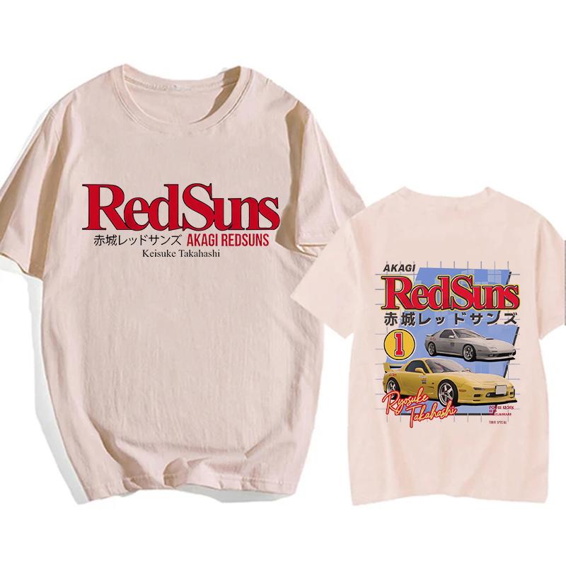 Redsuns Мультяшные Готические Топы Японское Аниме Initial D Европейский Размер Футболка AE86 Забавная Харадзюку Манга Футболка Мужская Графическая Футболка Мужская