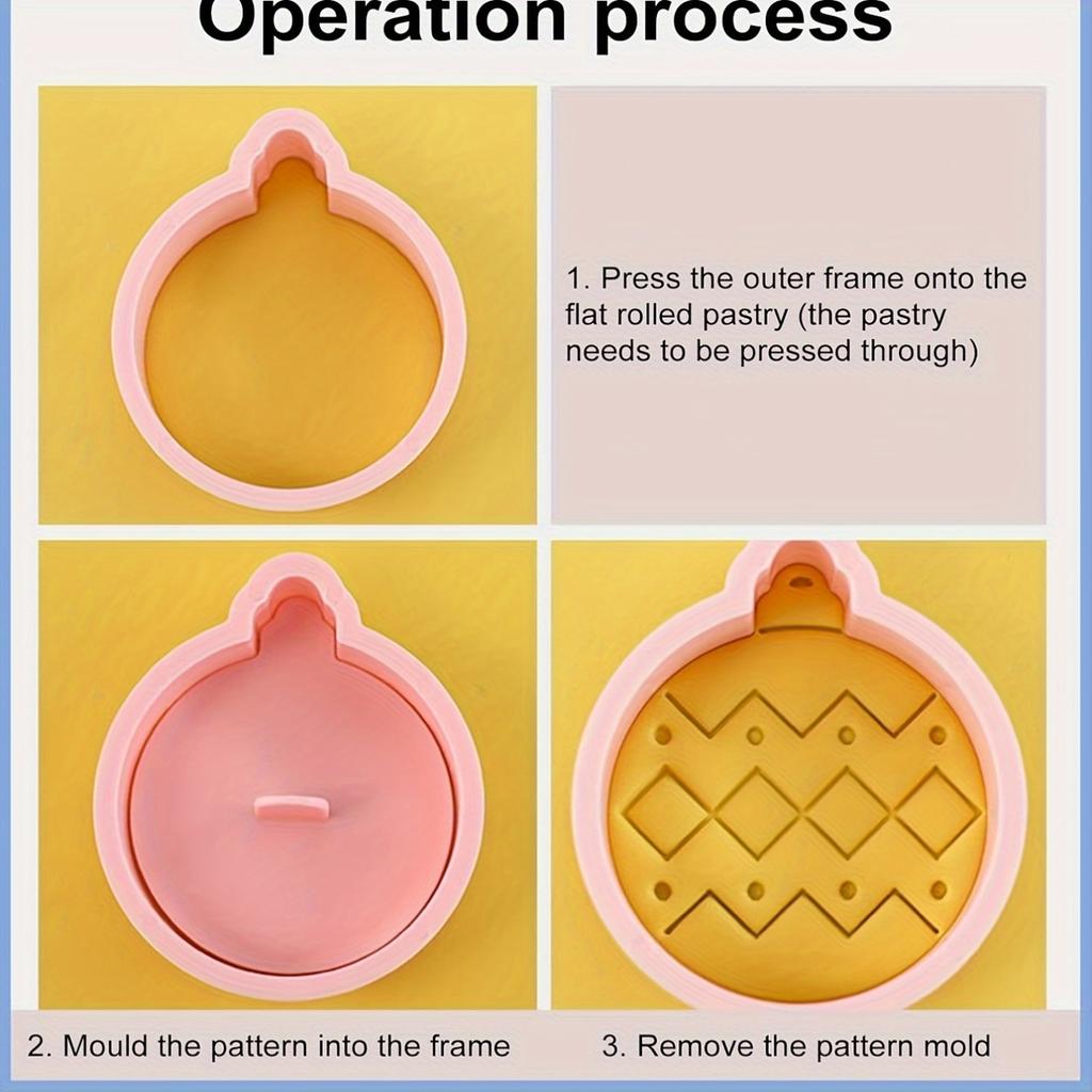 10-Piece Christmas Cookie Cutter Set with Festive Holiday Designs for Baking and Decorating Cookies and Candies - Durable Baking Mold for Christmas