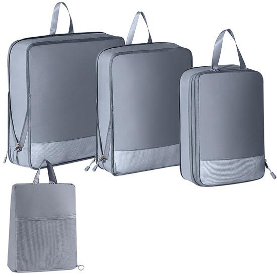 3 шт./4 шт. сумка для хранения, дорожные упаковочные сумки, набор, двойная молния, органайзер для багажа, одежды для деловых поездок, отпуска
