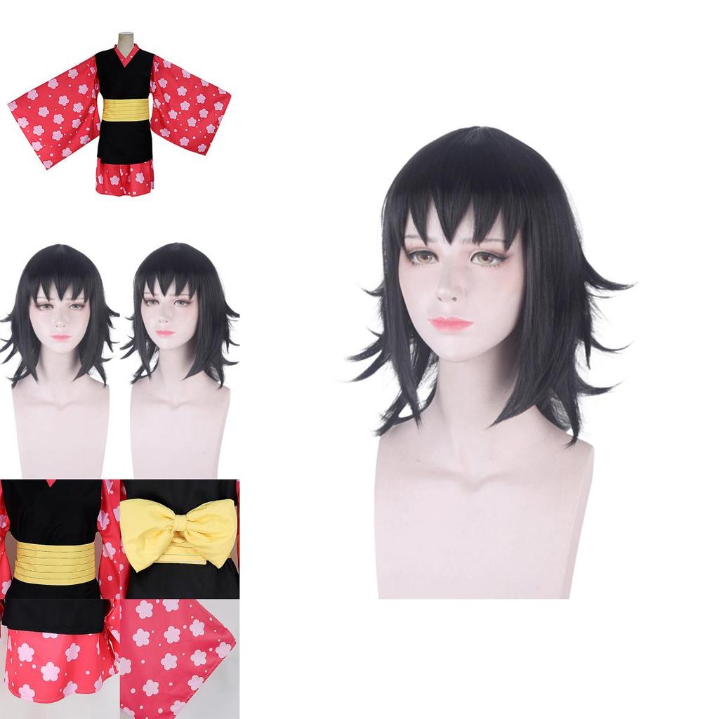 Истребитель демонов Kimetsu No Yaiba Макомо Косплей Костюм Женский Костюм Кимоно Халаты