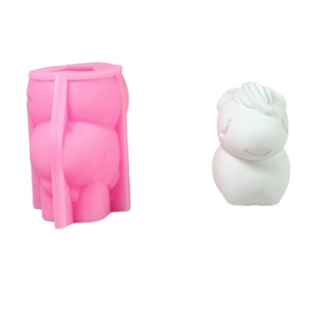 3D Милая овечка Свеча Силиконовая форма Ягненок DIY Ароматерапевтическая свеча Гипсовая глина Форма для смолы Форма для мыла коза Домашний декор Подарки