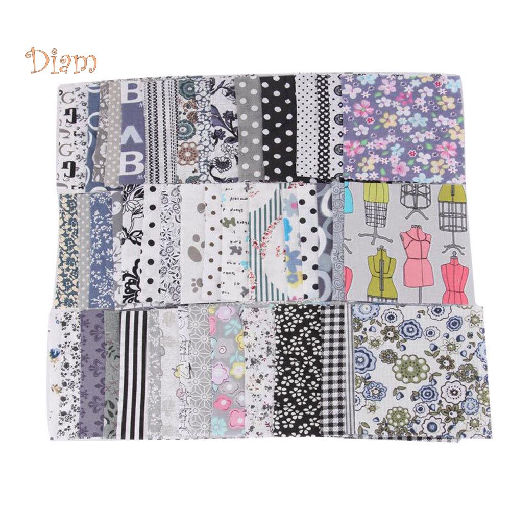 Белый медведь 30/50 шт. 10 см x 10 см цветочный принт DIY Лоскутная ткань Швейный материал для квилтинга