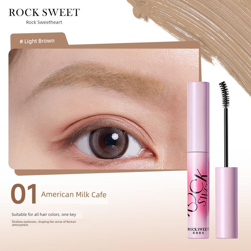 Rock Sweetheart Velvet Mist Eyebrow Cream Pink Brown Light Color Waterproof Long Lasting Fadeless Quick-Drying Eyebrow Cream Nature Not Smudge