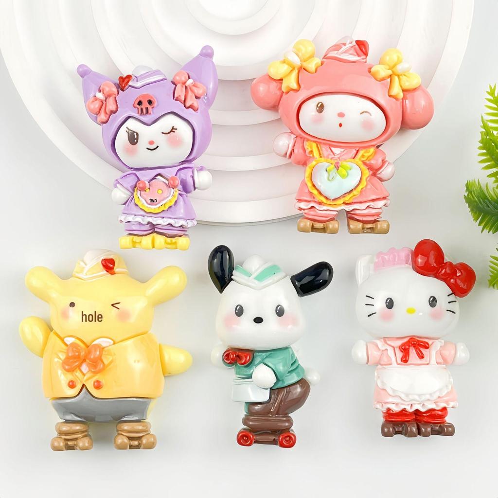 Косплей Sanrio DIY Смоляные Аксессуары: Крем-клей для чехла телефона, заколки для волос, украшения для сумки