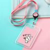 Office School Cartoon ID Business Case Bank Credit Card Retractable Card Holder Name Badge Holder