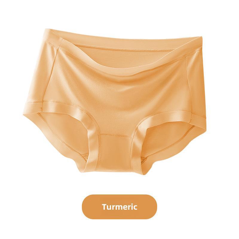 Women's Breathable Seamless Mid-Waist Cotton Modal Underwear with Antibacterial Crotch