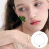 [Rosemont] Silver Clover Pearl Bracelet Ra24C22K