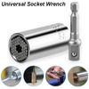 Universal Socket Wrench Torque Head Set Ratchet Super Sleeve Gadget Power Drill Adapter Magic Grip Spanner Key Multi Tool 7-19mm
