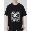 Black T Shirt with Russian Text Design Bata No 1 Best In The World Print for Casual Wear