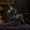 Детализированная фигурка животного-скелета 3D-печатное украшение-лошадь, Фэнтезийный рогатый костяной статуэтка, Креативный декор для вечеринки в темной атмосфере, Поделки из ПЛА для Хэллоуина