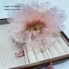 Temperament Peony Flower Grasping Clip Tassel Plastic Shark Clip Sequin Hair Clip Hair Accessories