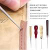 4 Pieces Handheld Tool Compact Size Handily Gripped Punching Awls Rustproof Dressmaker Accessories Woodworking Supplies DIY Prop