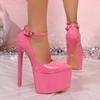 Fashion New Style Fashion Hot Sale Party Disco Dance Pumps Women 5.5cm Platform Girding Buckle 16cm Super High Thin Heels Fashion Pumps
