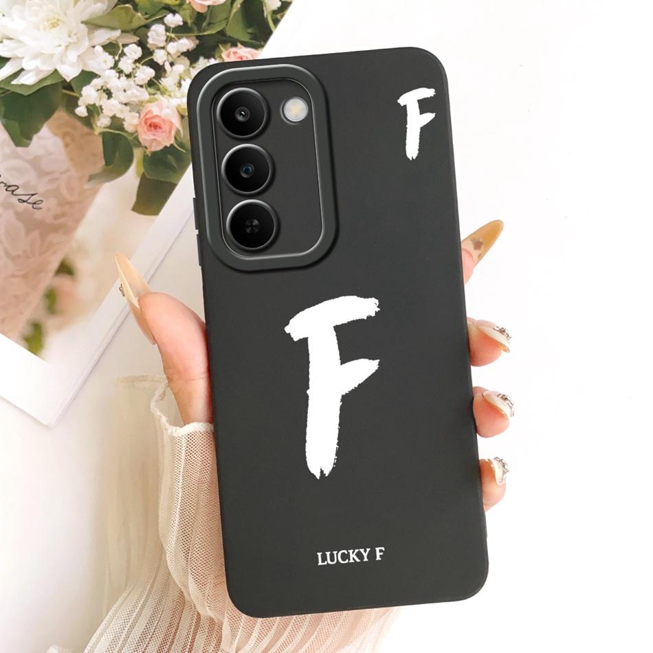 For Realme C83 Lucky Initial Letter Phone Case For Realme C83 C 83 5G Soft Silicone Cases Bumpers