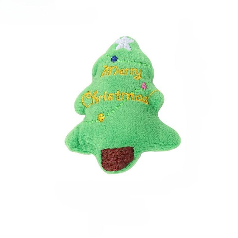 Набор интерактивных игрушек для кошек, плюшевые игрушки на рождественскую тематику: елка, снеговик, пингвин, для кошачьих игрушек и интерактивных игр, прочные, устойчивые к укусам, легко чистятся