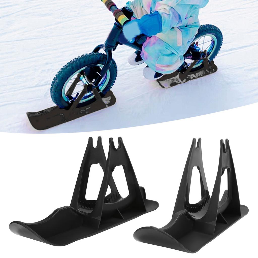Kids Balanced Scooter Skis Stand Parking Rack Snowboard Equipment for Winter Skiing Black