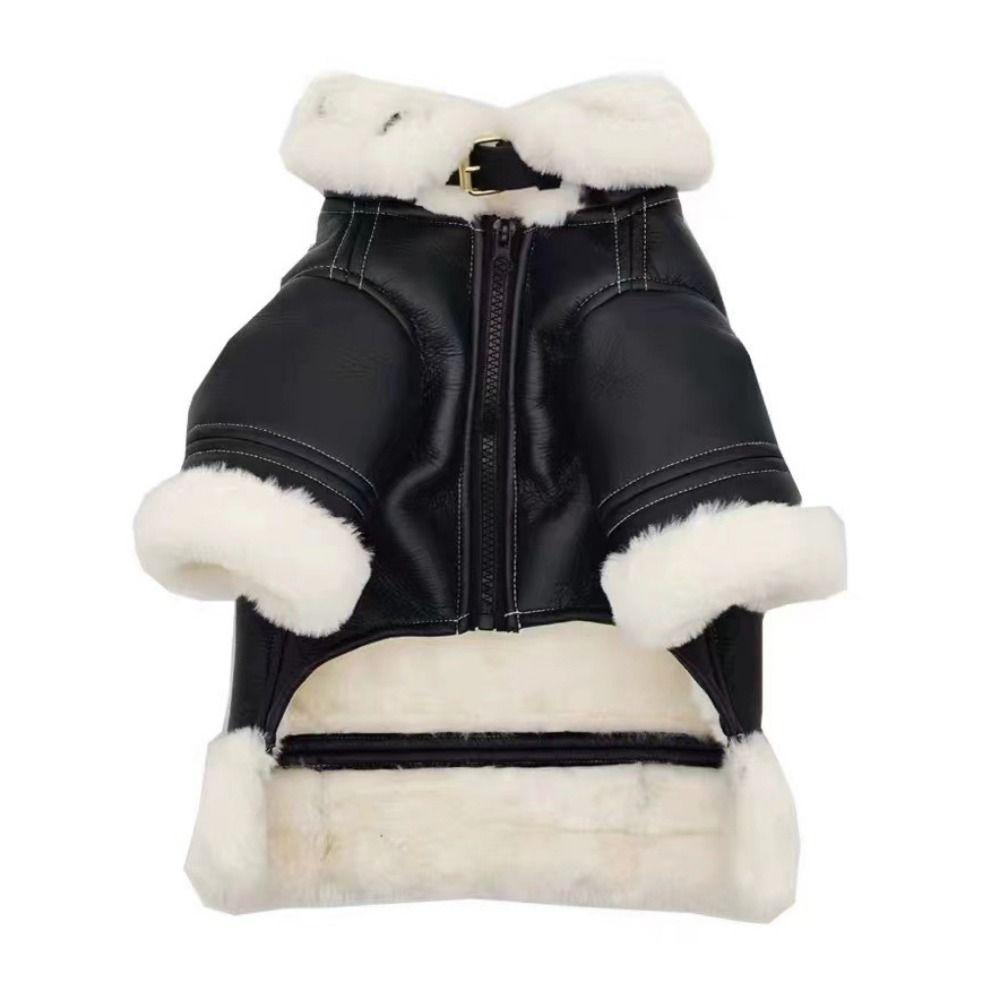 Теплая куртка для домашних животных на осень, удобная куртка из хлопка для собак, щенков, прохладное пальто из ПУ, зима