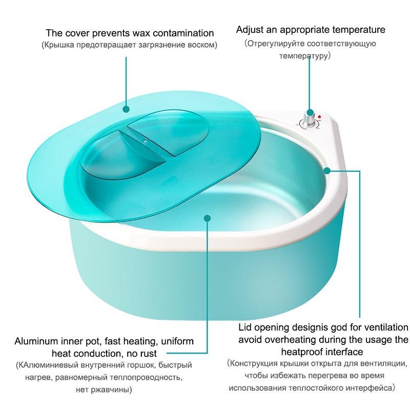 3 л Нагреватель парафинового воска Ручной СПА Аппарат для восковой терапии Устройство для удаления волос Оборудование для парафиновой ванны для ухода Новый
