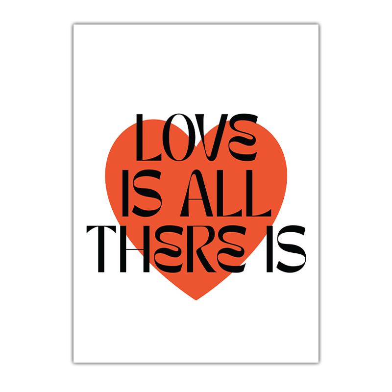 Nordic Wall Art Minimalist Love Themed English Quote Canvas Painting Modern Style Poster Prints Living Room Bedroom Wall Decor