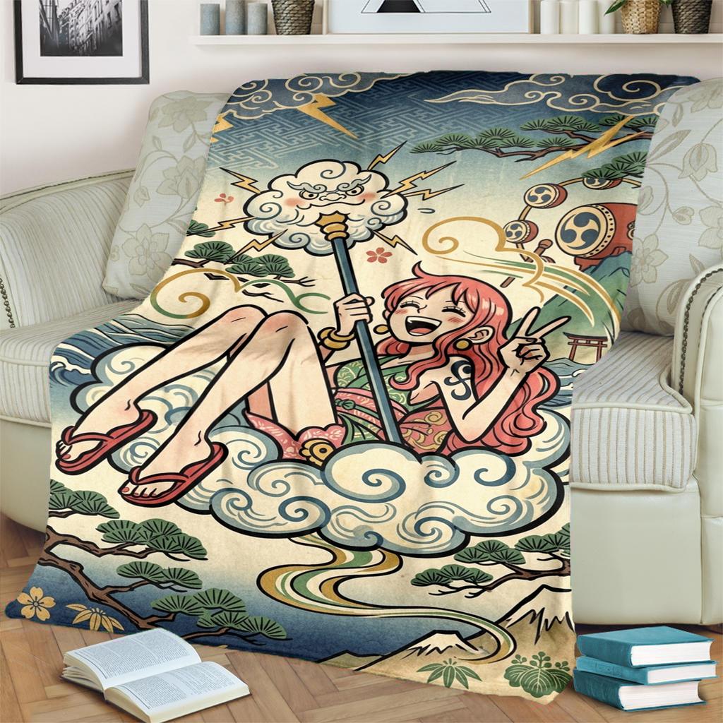 Cozy "ONE PIECE" Flannel Throw for Sofa, Bed, Bedroom, Picnic, Travel and Home
