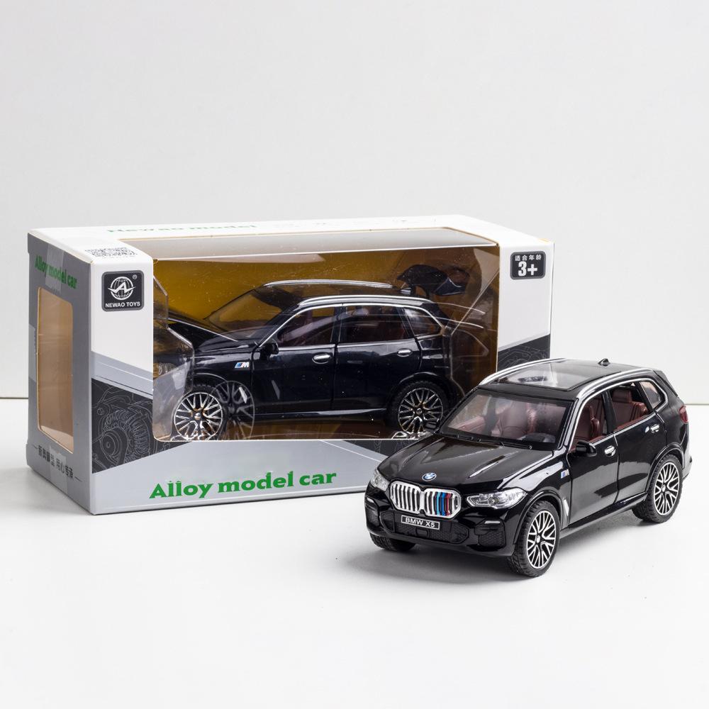 1:32 Совместимость с моделью внедорожника BMW X5, игрушечный автомобиль из цинкового сплава, игрушечный автомобиль со звуком и светом для детей, подарок для мальчиков и девочек