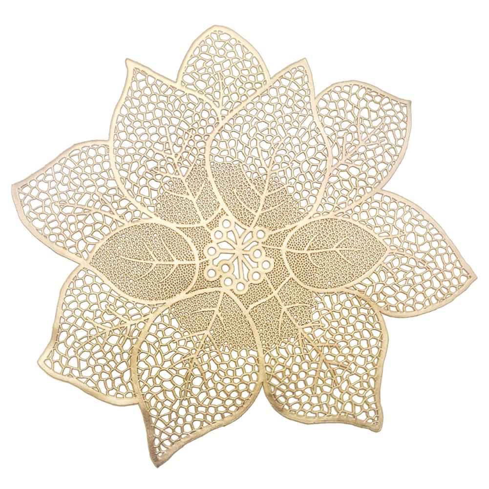 Полый цветочный коврик для столовых приборов, коврик для чашки, тарелка, подставка, противоскользящий праздничный декор