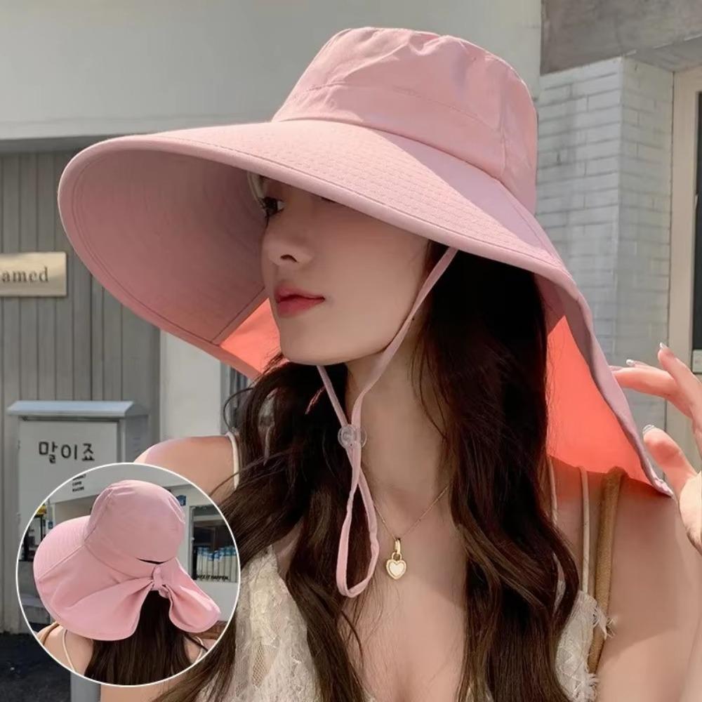 Summer Fishing Hat with Neck Cover Safari Cap 2025 Sun Bucket Hat For Women Girls