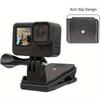 Backpack Clip Holder For Gopro Hero 11 10 9 8 7 6 5 4 3 Accessory 360 Degree Swivel Clip For Dji Action 3/4/5