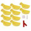 10 шт. автоматические поилки желтые чашки для питья миска для перепелов кур птиц большой размер справа