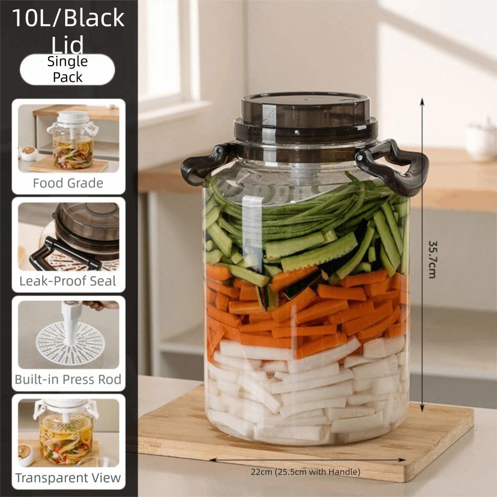 Sealed Pickle Container with Lids Airtight Storage Pitcher Plastic Pickle Jars