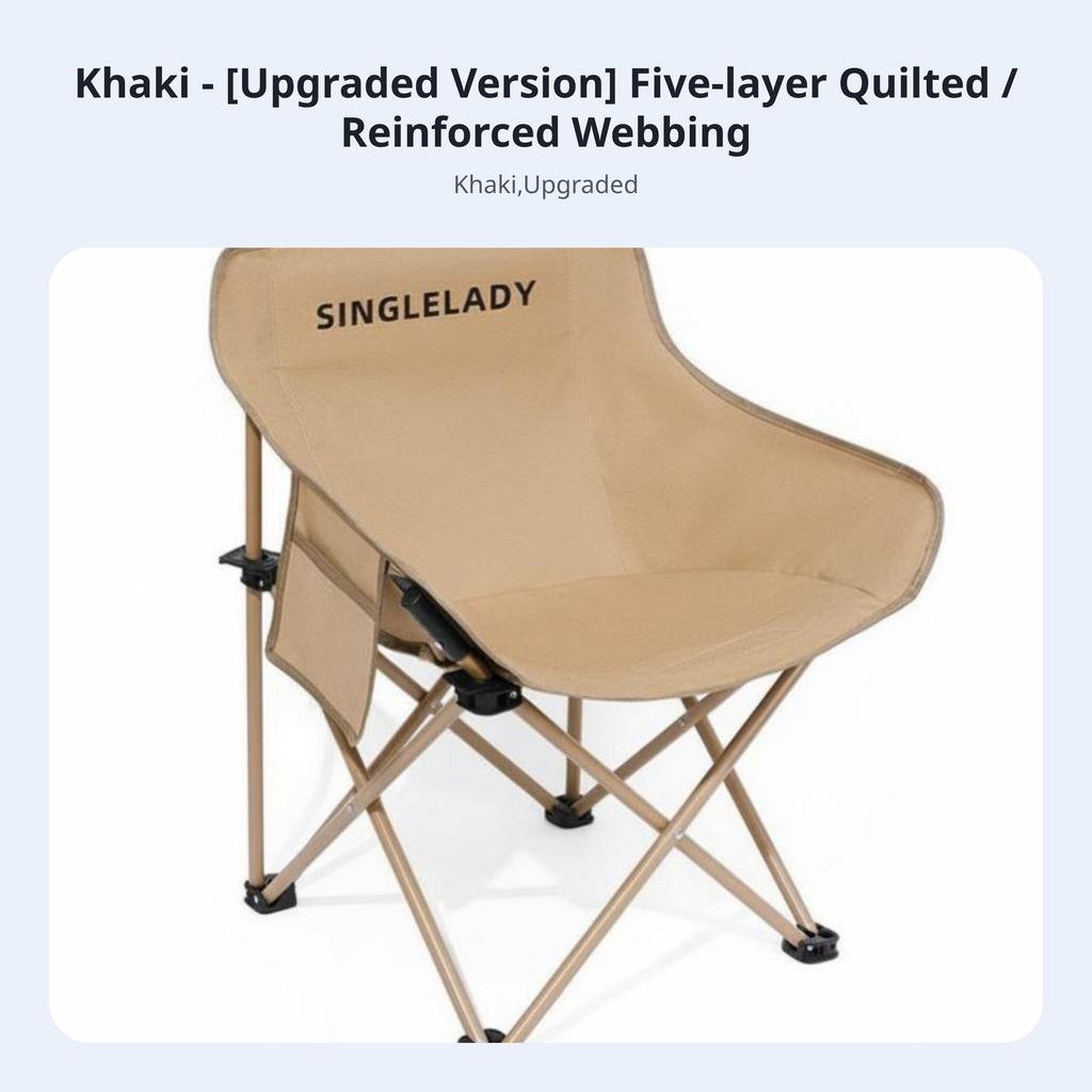 Highrear Moon Chair Foldable Highrear Foldable Chair Lightweight Long-Lasting Construction For Beachand Proceeders Rearpackers
