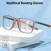 Multifocal Progressive Reading Glasses Women Men TR90 Frame Anti Blue Light Sports Bifocal Presbyopia Eyeglasses With Diopter