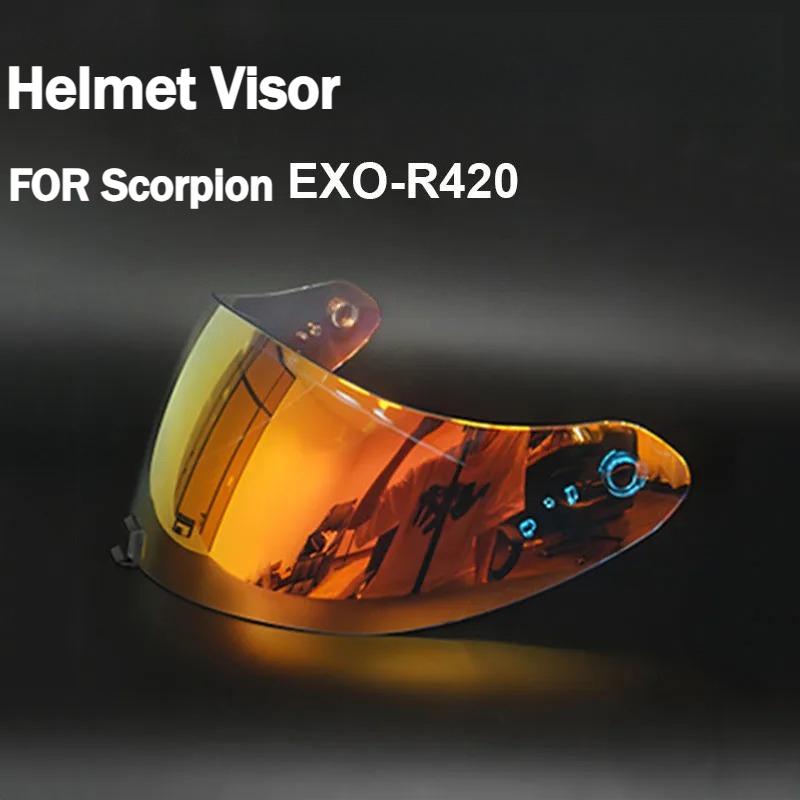 Capacete for SCORPION EXO-R420 Visor Shield Lens Motorcycle Accessories Full Face Helmet Anti-UV for SCORPION EXO-R420 Casco MotSpeed Sensors 6