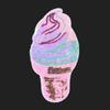 2 шт. Патчи-аппликации с вышивкой пайетками в виде мороженого, для украшения одежды и аксессуаров