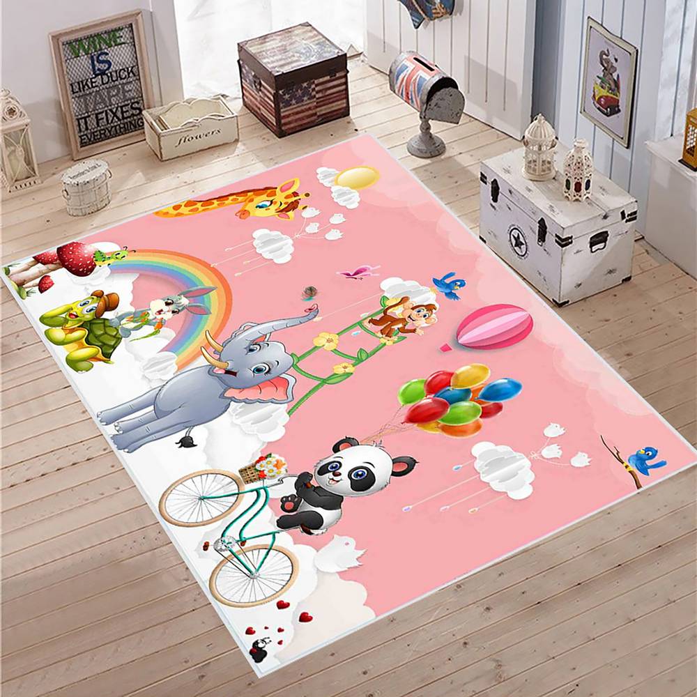 Mosimoso Home C018 Digital Print Dot Sole Children's Room Carpet Play Mat