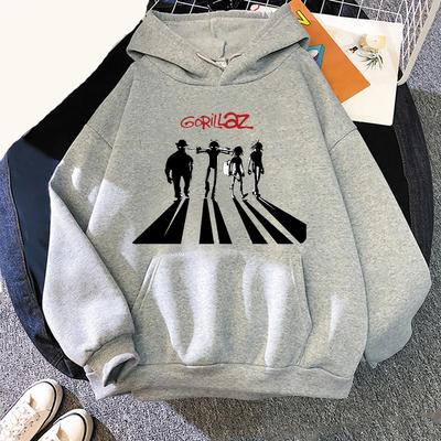 Худи Gorillaz с принтом музыкальной группы, мужское, женское, повседневное, хип-хоп, толстовка с капюшоном, пуловер, спортивный костюм, одежда унисекс