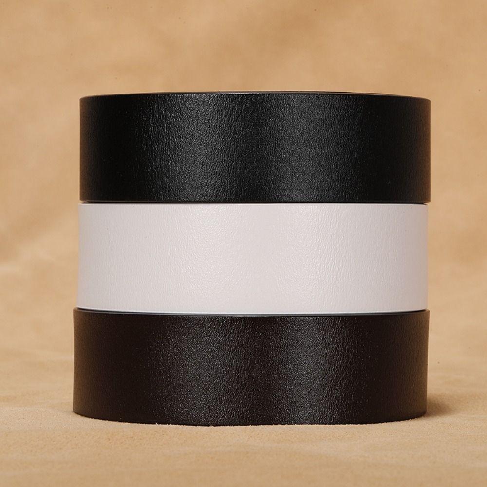 Without Buckle Craft DIY Genuine Leather Belt 3.5cm Waistband Non-porous Girdle Classic Waistband